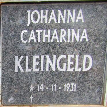 KLEINGELD Johanna Catharina 1931 -