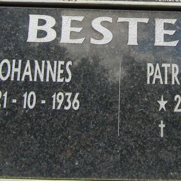 BESTER Johannes 1936- & Patricia Nellie 1944-