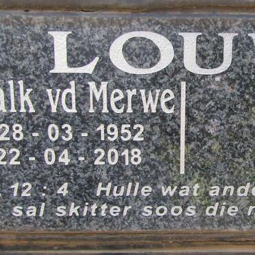 LOUW Schalk vd Merwe 1952-2018