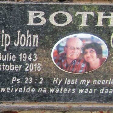 BOTHA Philip John 1943-2018 &amp; Cornelia Susa? 1948-