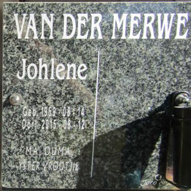 MERWE Johlene, van der 1959-2015