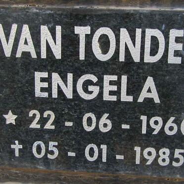 TONDER Engela, van 1960-1985