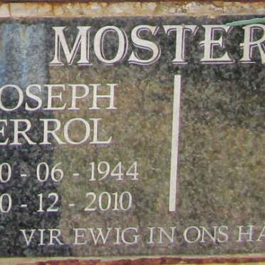 MOSTERT Joseph Errol 1944-2010