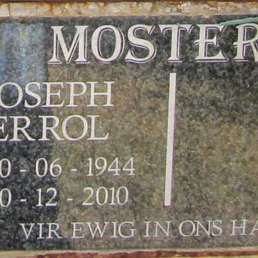 MOSTERT Joseph Errol 1944-2010