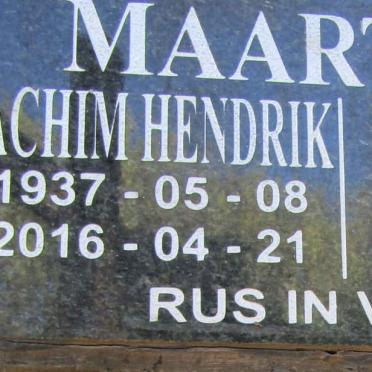MAARTENS Joachim Hendrik 1937-2016