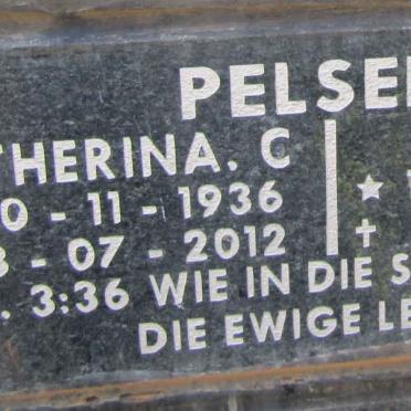 PELSER Louis J. 1931- &amp; Catherina C. 1936-2012