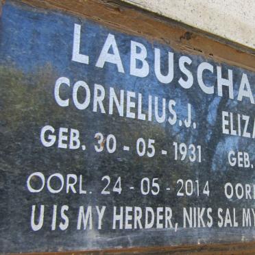 LABUSCHAGNE Cornelius J. 1931-2014 &amp; Elizabeth J.M. 1931-2012