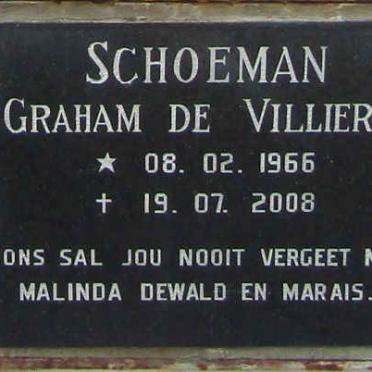 SCHOEMAN Graham De Villiers 1966-2008