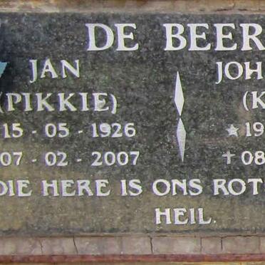 BEER Jan, de 1926-2007 &amp; Johanna 1930-2007