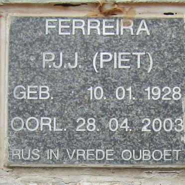 FERREIRA P.J.J. 1928-2003