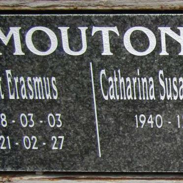 MOUTON Gert Erasmus 1938-2021 &amp; Catharina Susanna 1940-