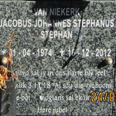 NIEKERK Jacobus Johannes Stephanus, van 1974-2012