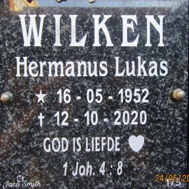 WILKEN Hermanus Lukas 1952-2020