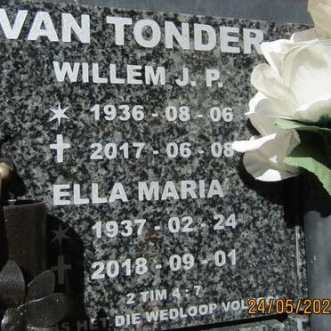 TONDER Willem J.P., van 1936-2017 &amp; Ella Maria 1937-2018