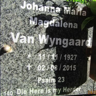 WYNGAARD Johanna Maria Magdalena, van 1927-2015