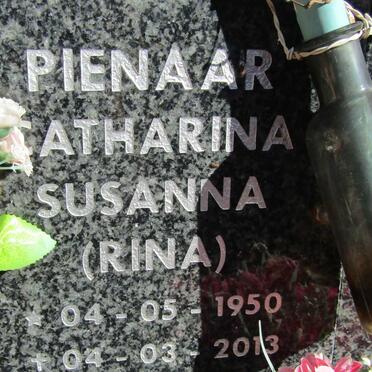 PIENAAR Catharina Susanna 1950-2013