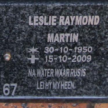 MARTIN Leslie Raymond 1950-2009