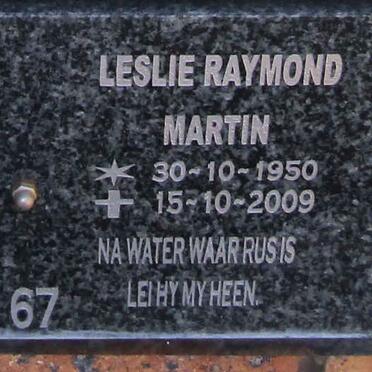 MARTIN Leslie Raymond 1950-2009