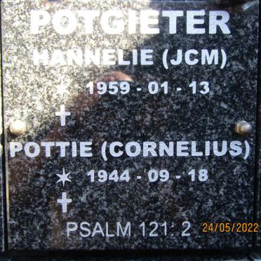 POTGIETER Cornelius 1944- &amp; J.C.M. 1959-