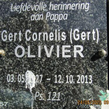 OLIVIER Gert Cornelis 1927-2013