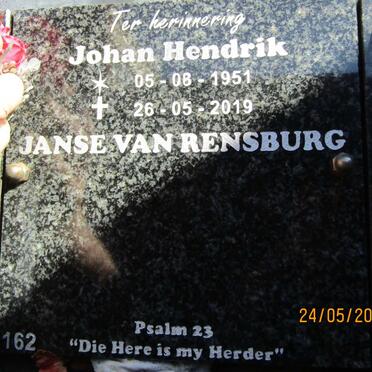 RENSBURG Johan Hendrik, Janse van 1951-2019