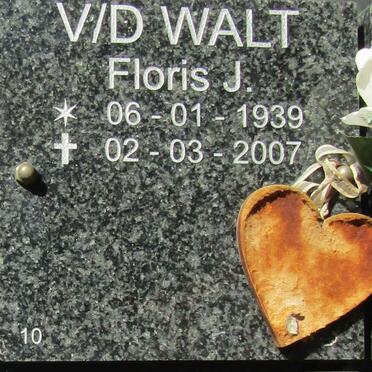 WALT Floris J., v.d. 1939-2007