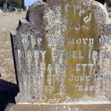 BARTLETT Mary Ethel Irene -1899