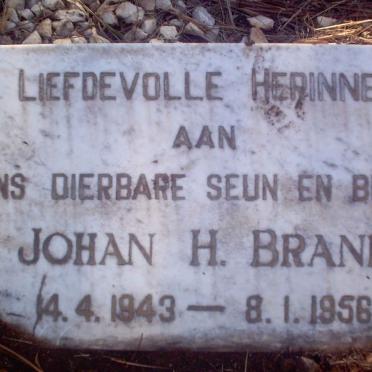 BRAND Johan H.  1943-1956