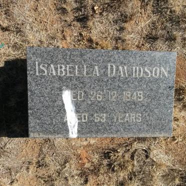 DAVIDSON Isabella -1849