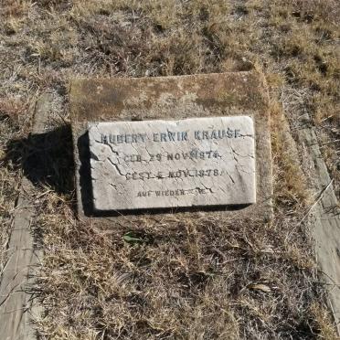 KRAUSE Hubert Erwin 1874-1878