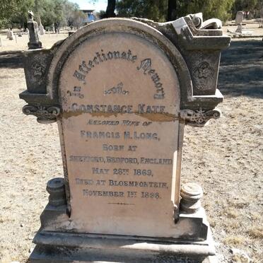 LONG Constance Kate 1869-1898