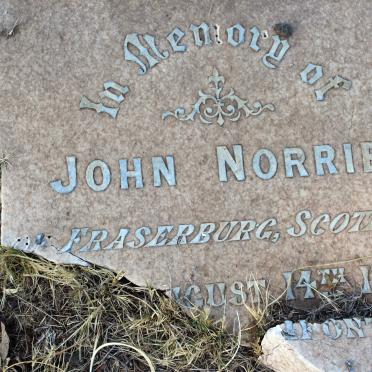 NORRIE John 1872-1899