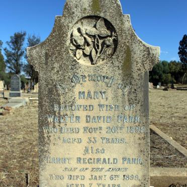 PARR Mary -1898 :: PARR Harry Reginald -1899