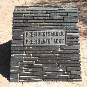 1. Presidentsakker / President's Acre