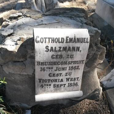 SALZMANN Gotthold Emanuel 1862-1896