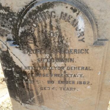 STEGMANN George Frederick -1882