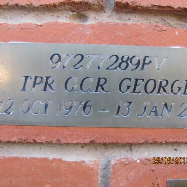 GEORGE G.C.R. 1976-2001