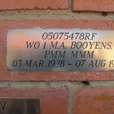 BOOYENS M.A. 1928-1994
