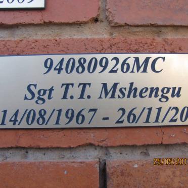 MSHENGU T.T. 1967-2011