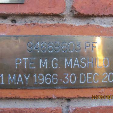 MASHILO M.G. 1966-2003