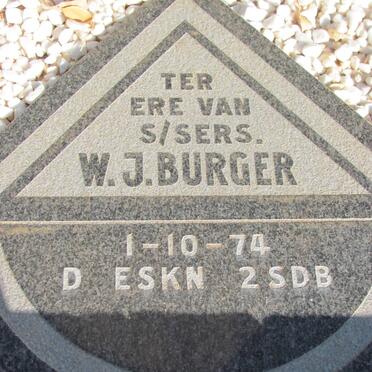 BURGER W.J. -1974