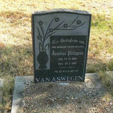 ASWEGEN Jacobus Philippus, van 1890-1969