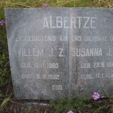 ALBERTZE Willem J.Z. 1860-1932 &amp; Susanna J.P.H.1865-1945