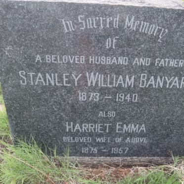BANYARD Stanley William 1873-1940 &amp; Harriet Emma 1875-1957