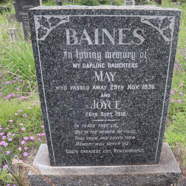 BAINES May -1936 :: BAINES Joyce -1918