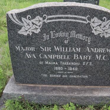 BART William Andrewes Ava Campbell 1880-1949