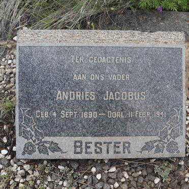 BESTER Andries Jacobus 1890-1941