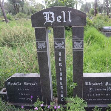 BELL Rochelle Gerrard 1895-1975 &amp; Elizabeth Susanna Lowrina NEL 1902-1986