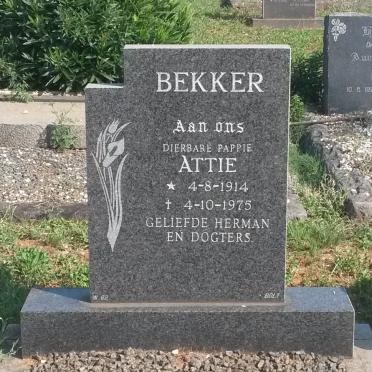 BEKKER Attie 1914-1975