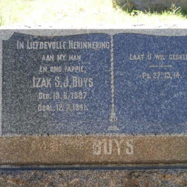 BUYS Izak S.J. 1887-1941